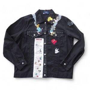 Las Olas Disney Handmade Mickey Mouse Friends Lightweight Shirt Jacket Women's M